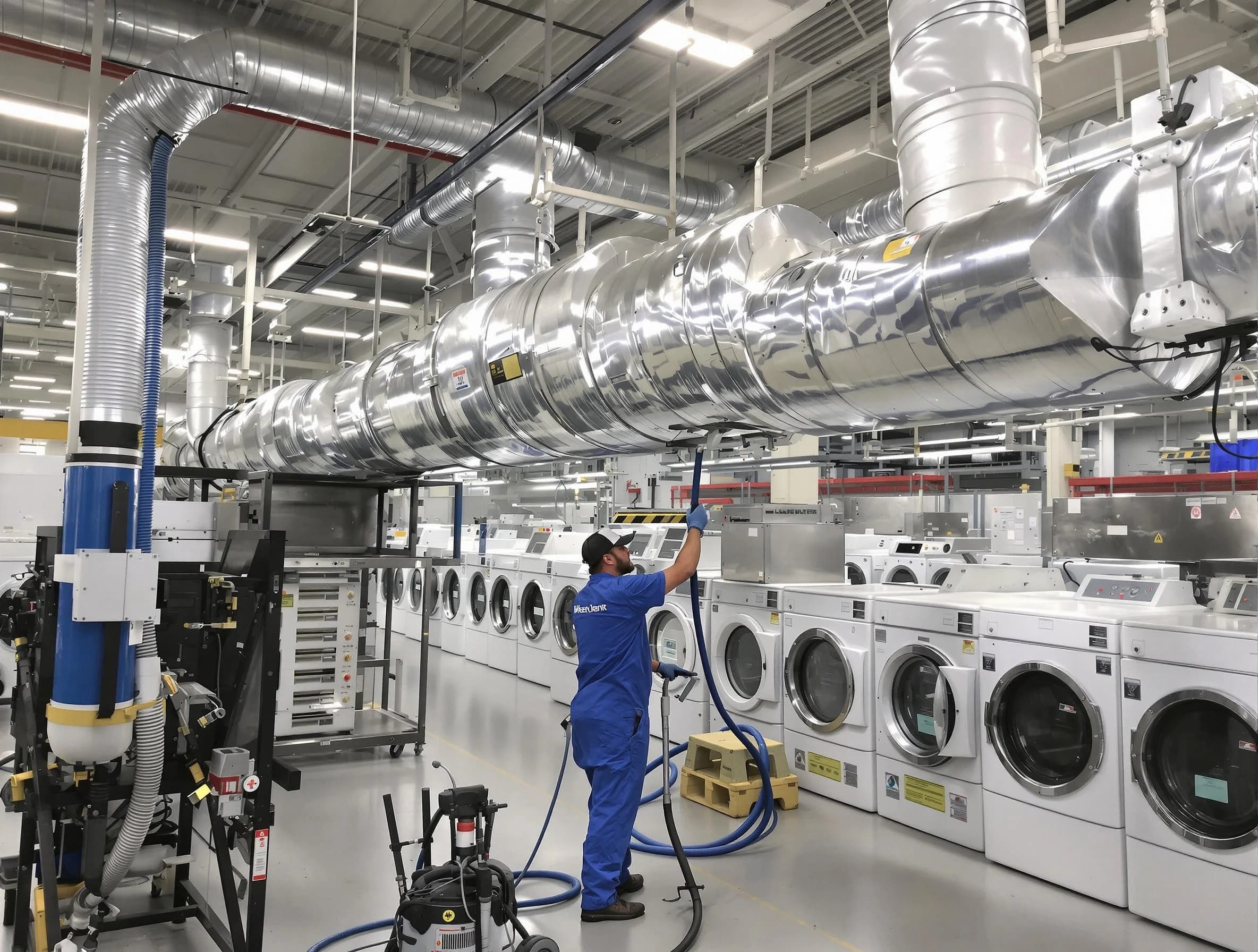 North Druid Hills Dryer Vent Cleaning team performing heavy-duty industrial dryer vent cleaning in North Druid Hills