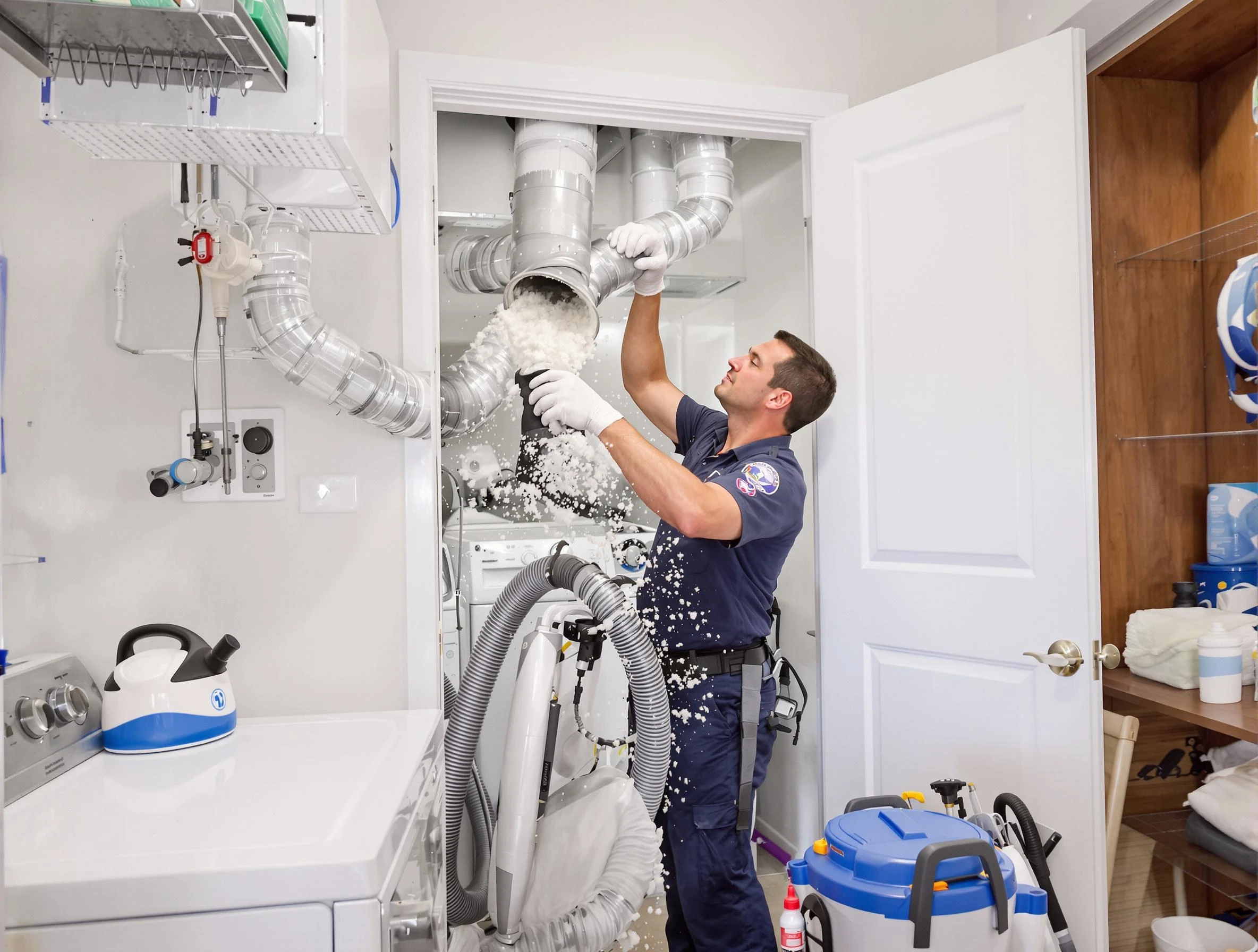North Druid Hills Dryer Vent Cleaning technician delivering thorough residential dryer vent cleaning service in North Druid Hills